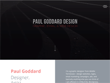Tablet Screenshot of paulgoddarddesign.com